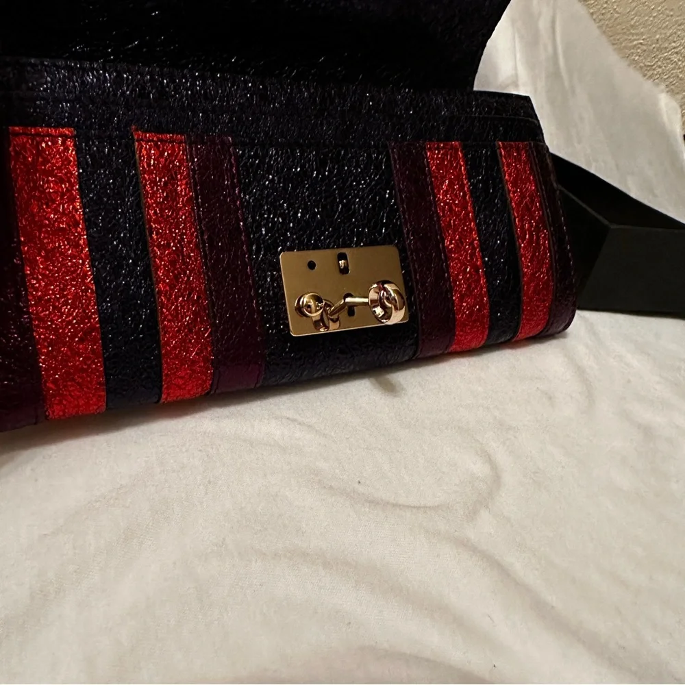 Anya Hindmarch Metallic Multicolor Ceramic Effect Leather Continental Wallet - Picture 11 of 14